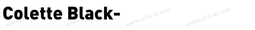 Colette Black字体转换